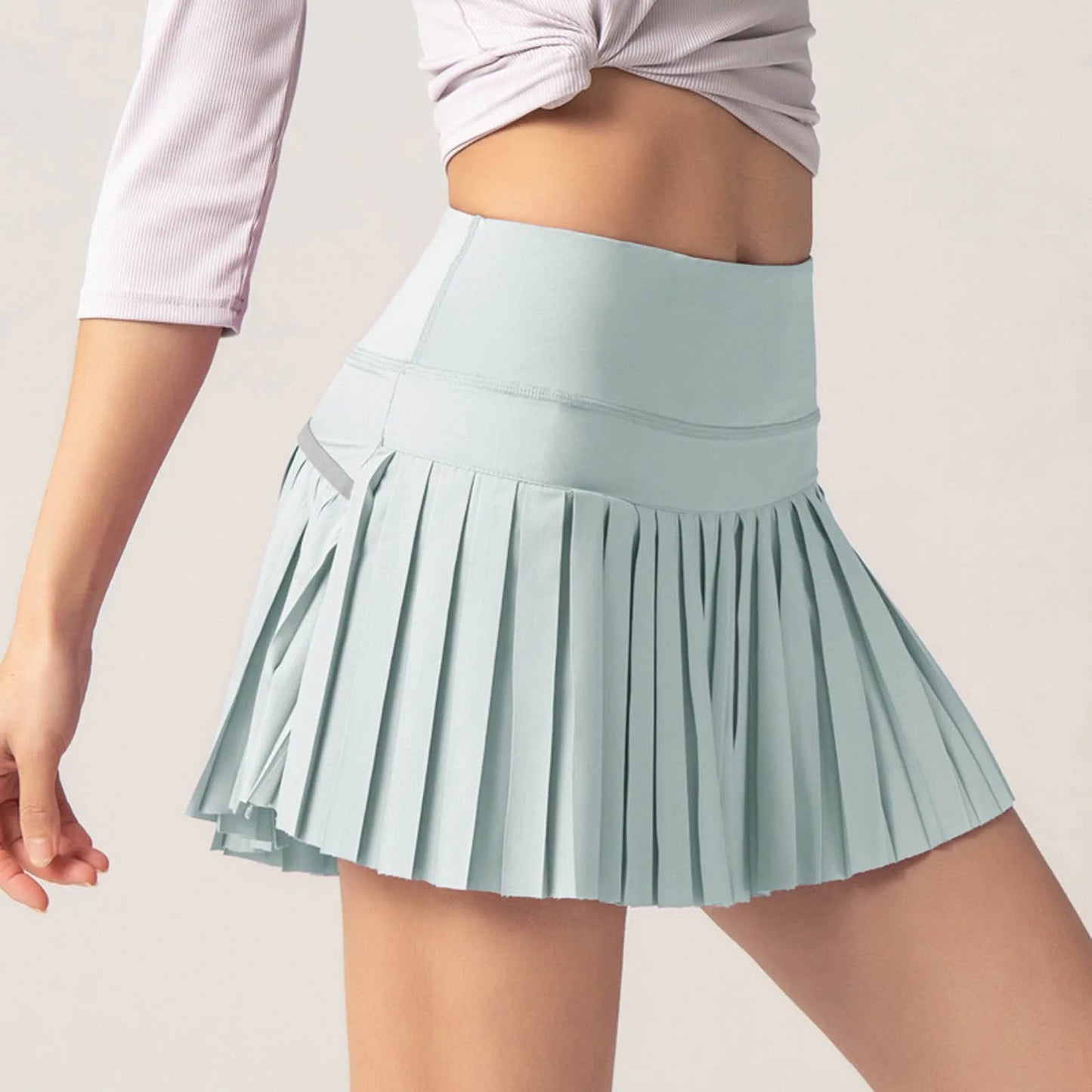 Cloud Hide Women Sports Tennis Skirts Golf Skirt Fitness Shorts High Waist Athletic Running Short Quick Dry Sports Skort Pocket